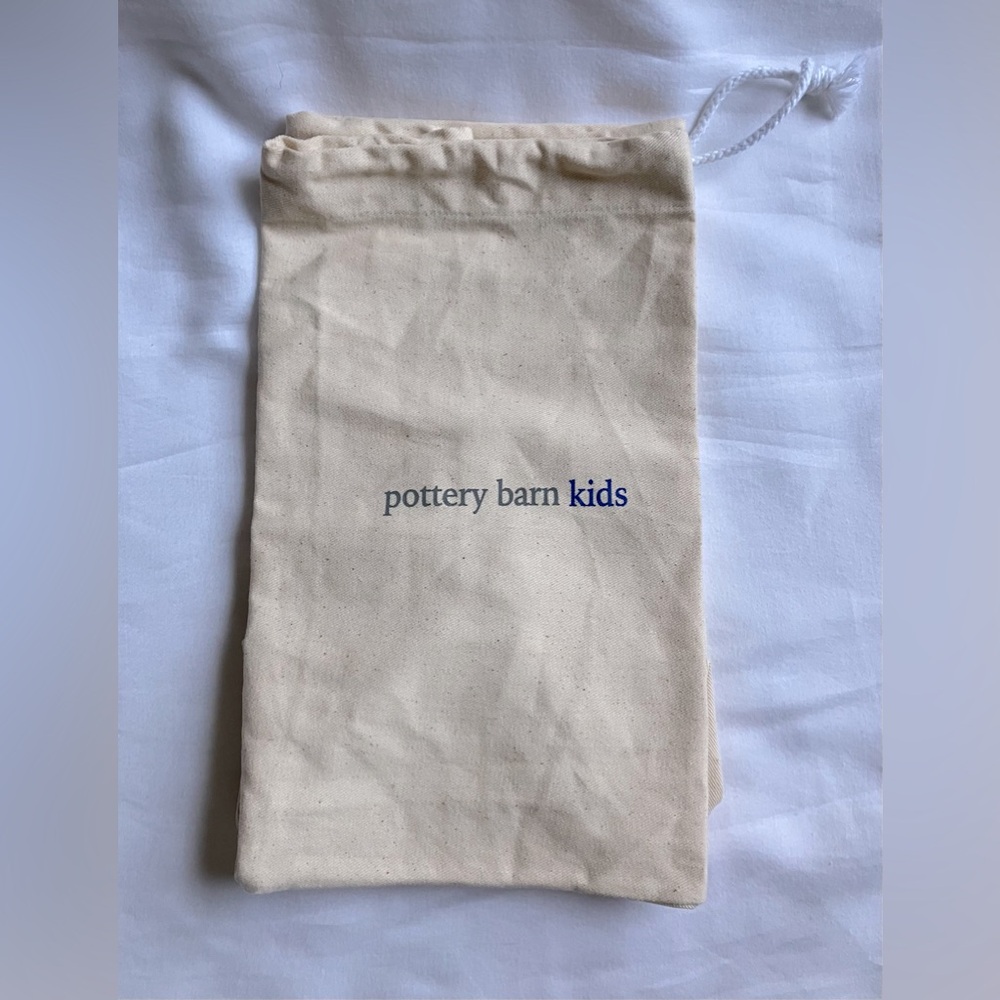 POTTERY BARN KIDS  Cotton Canvas Storage Bag with Drawstring NWOT
